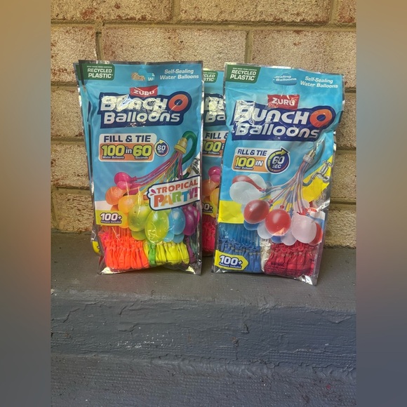 4 PACK Zuru Bunch O Balloons Water Balloons Assorted Colors (Count 100+) - Picture 2 of 3